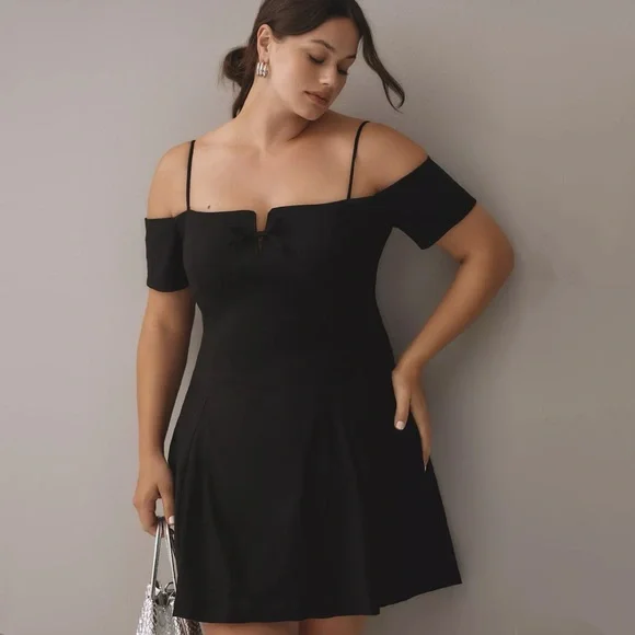 open lace back dress Kinsey Satin Bow Mini Dress main image 0